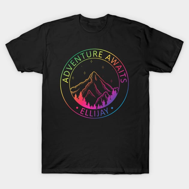 Ellijay, Gilmer County, Georgia, USA - Adventure Awaits T-Shirt by ShopBuzz